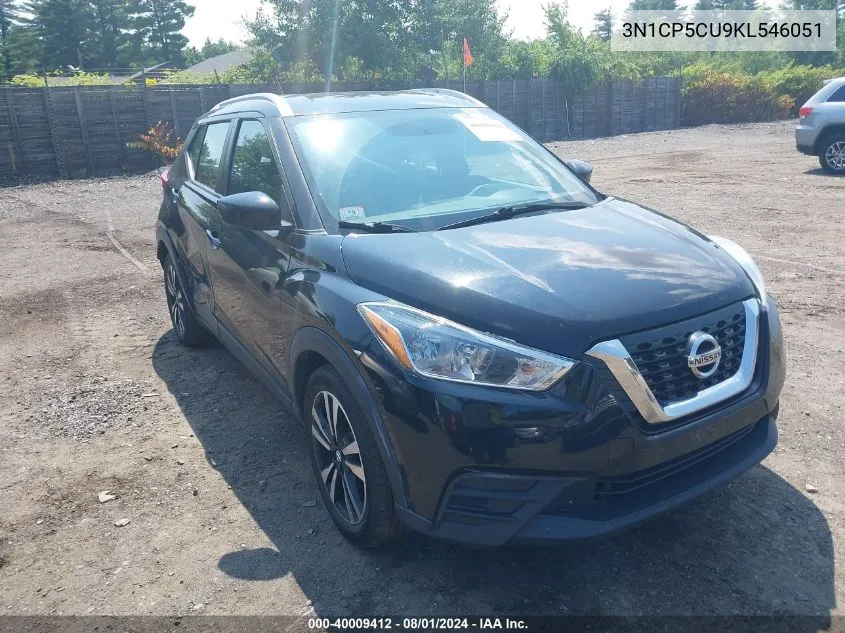 2019 Nissan Kicks Sv VIN: 3N1CP5CU9KL546051 Lot: 40009412