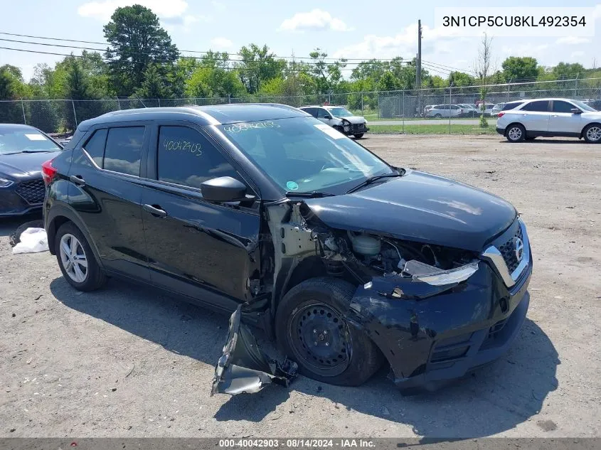 2019 Nissan Kicks S VIN: 3N1CP5CU8KL492354 Lot: 40042903