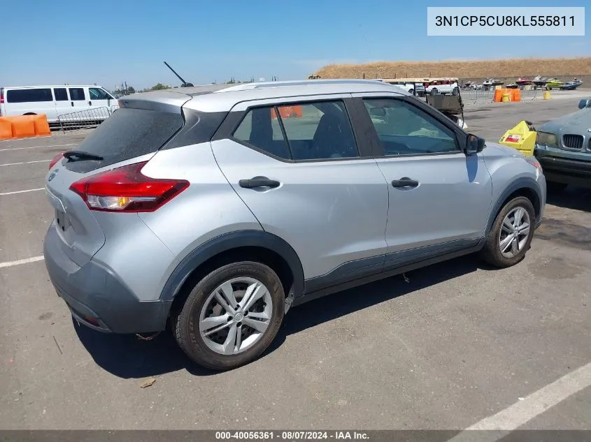 2019 Nissan Kicks S VIN: 3N1CP5CU8KL555811 Lot: 40056361