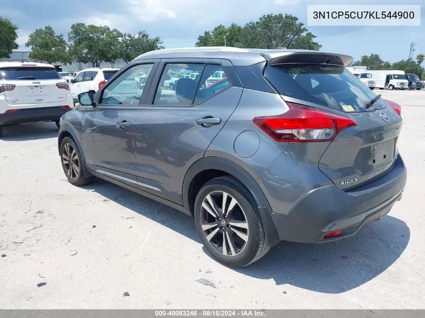 2019 Nissan Kicks Sr VIN: 3N1CP5CU7KL544900 Lot: 40083246