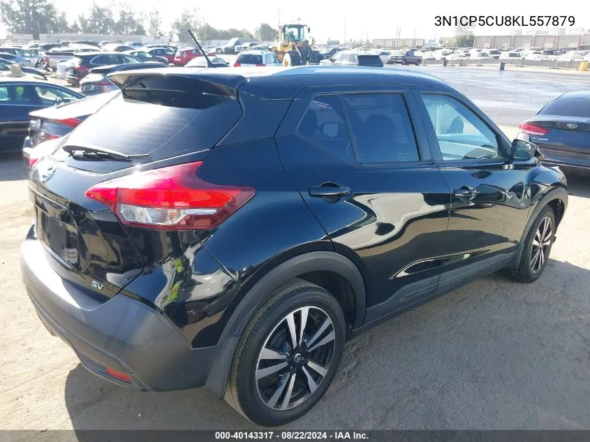 2019 Nissan Kicks Sv VIN: 3N1CP5CU8KL557879 Lot: 40143317