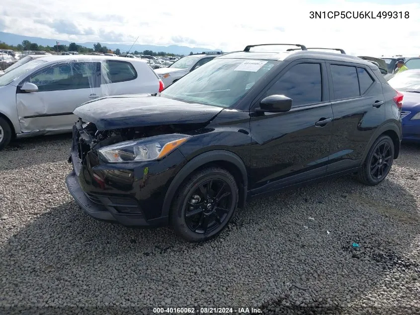 3N1CP5CU6KL499318 2019 Nissan Kicks Sv