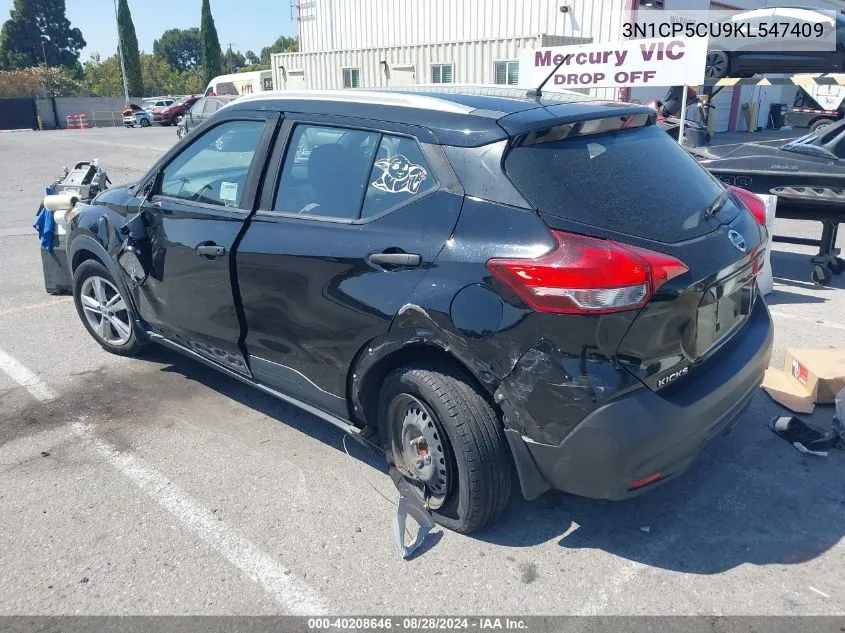 2019 Nissan Kicks S VIN: 3N1CP5CU9KL547409 Lot: 40208646