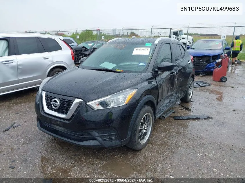 2019 Nissan Kicks S VIN: 3N1CP5CU7KL499683 Lot: 40252673