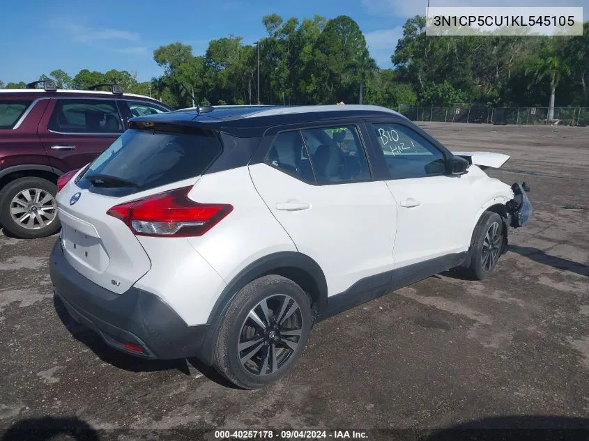 3N1CP5CU1KL545105 2019 Nissan Kicks S/Sr/Sv