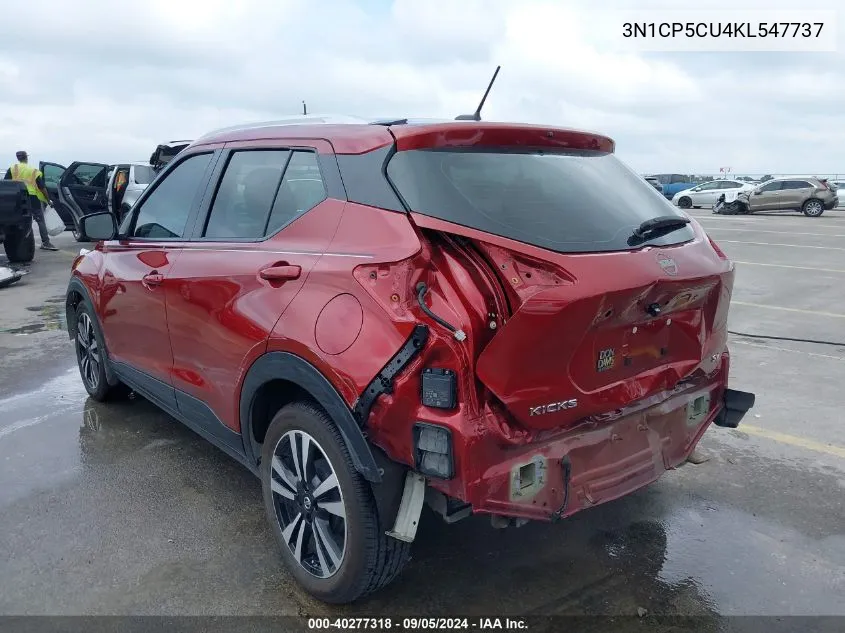 3N1CP5CU4KL547737 2019 Nissan Kicks Sv