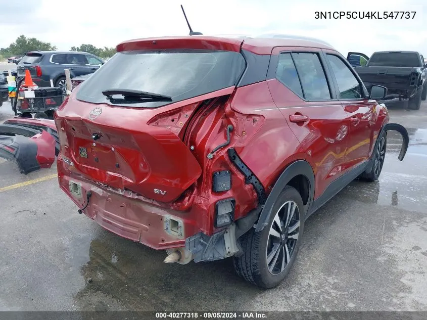 3N1CP5CU4KL547737 2019 Nissan Kicks Sv