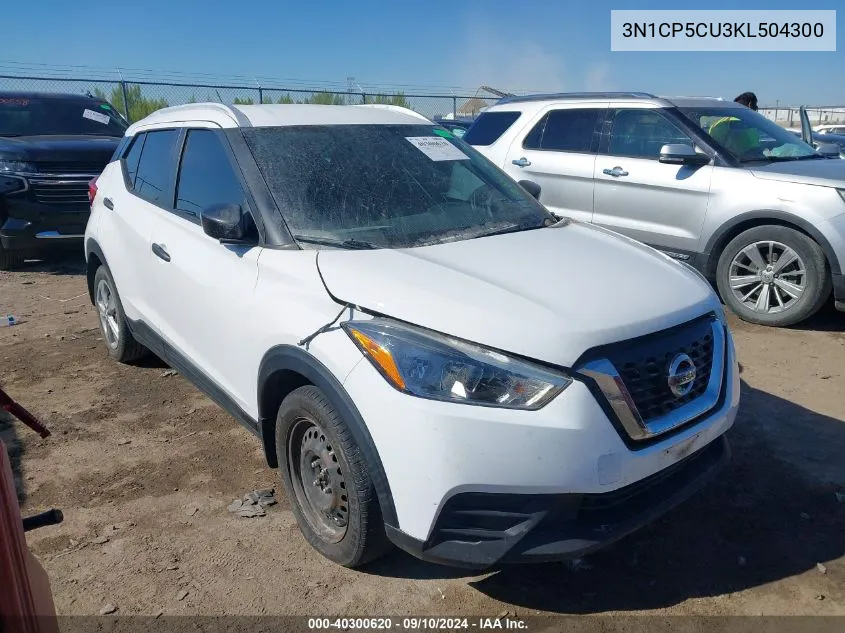 3N1CP5CU3KL504300 2019 Nissan Kicks S/Sr/Sv