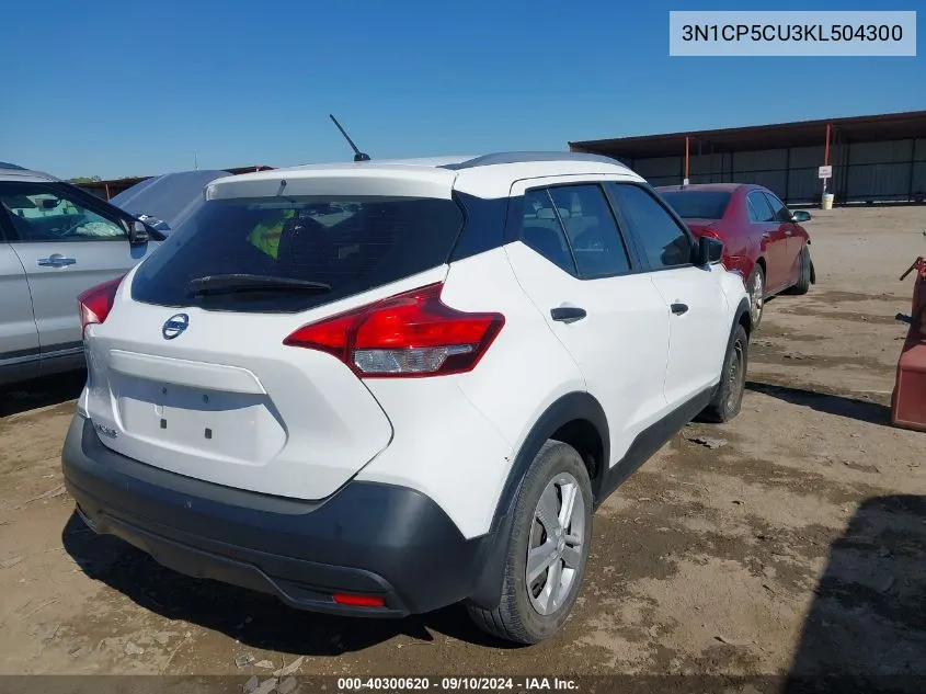 3N1CP5CU3KL504300 2019 Nissan Kicks S/Sr/Sv