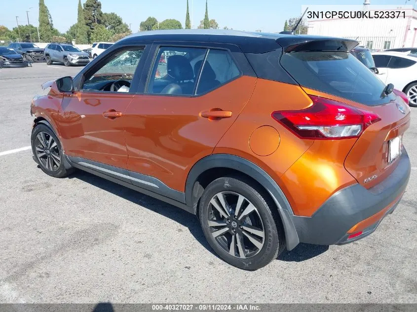 2019 Nissan Kicks S/Sr/Sv VIN: 3N1CP5CU0KL523371 Lot: 40327027