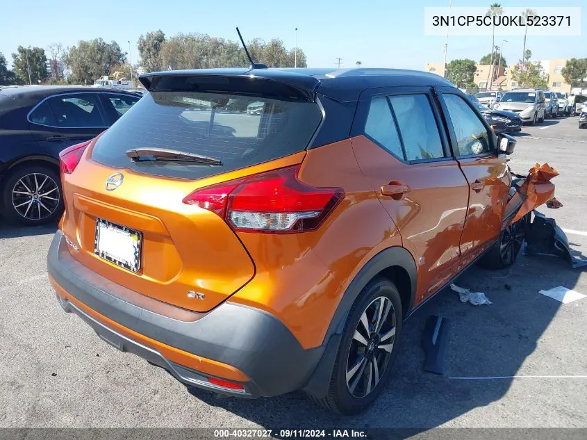 2019 Nissan Kicks S/Sr/Sv VIN: 3N1CP5CU0KL523371 Lot: 40327027