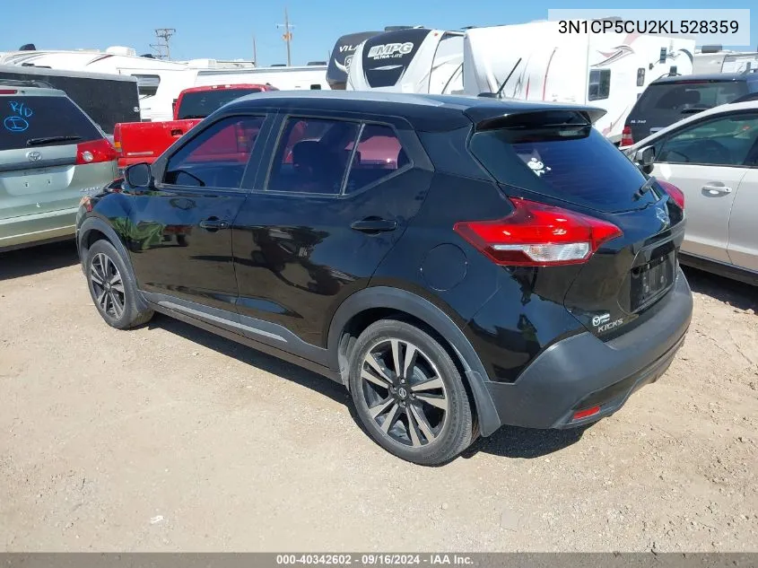 2019 Nissan Kicks Sr VIN: 3N1CP5CU2KL528359 Lot: 40342602