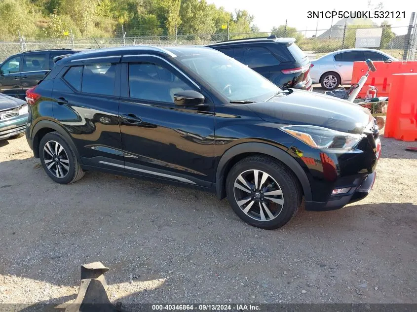 2019 Nissan Kicks Sr VIN: 3N1CP5CU0KL532121 Lot: 40346864