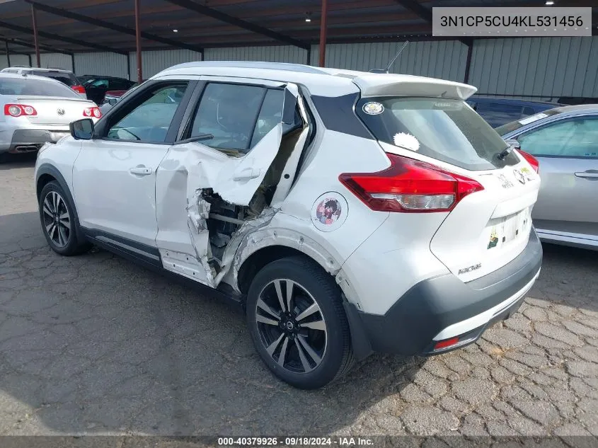 2019 Nissan Kicks S/Sr/Sv VIN: 3N1CP5CU4KL531456 Lot: 40379926