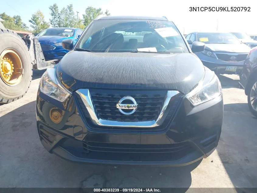 2019 Nissan Kicks S VIN: 3N1CP5CU9KL520792 Lot: 40383239