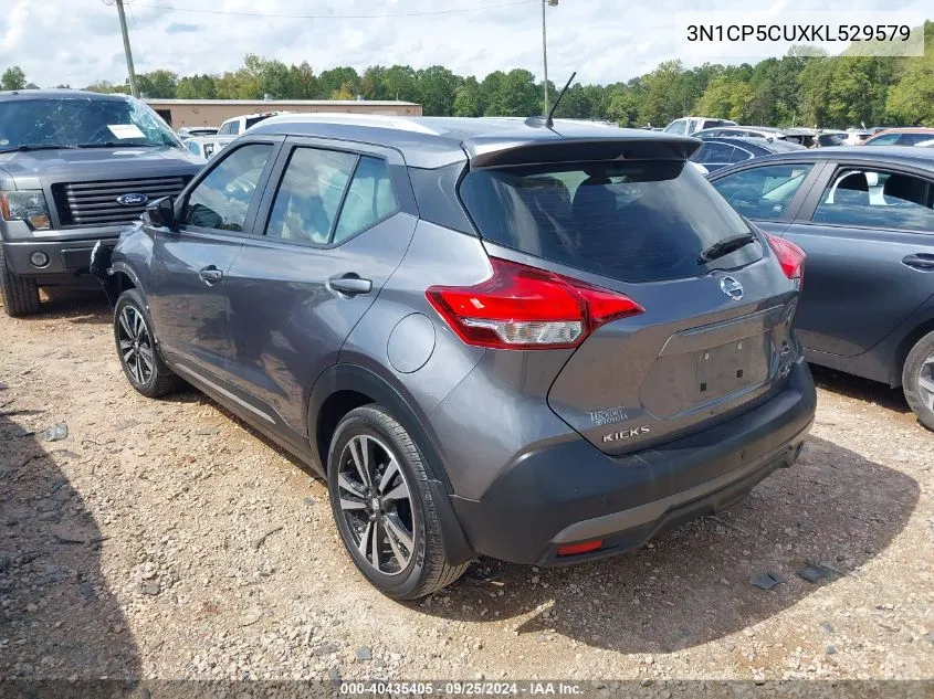 2019 Nissan Kicks Sr VIN: 3N1CP5CUXKL529579 Lot: 40435405