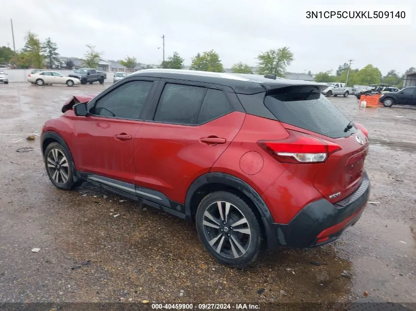 2019 Nissan Kicks Sr VIN: 3N1CP5CUXKL509140 Lot: 40459900