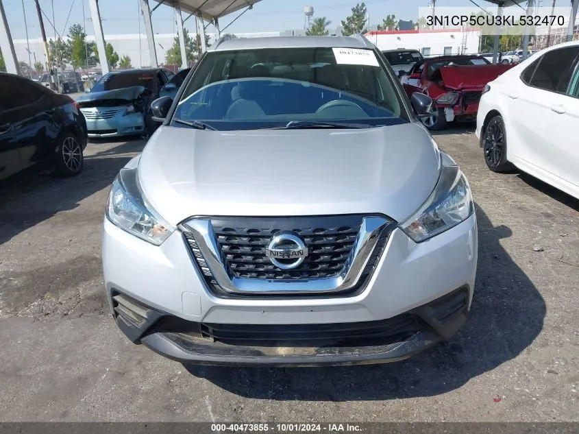 2019 Nissan Kicks S VIN: 3N1CP5CU3KL532470 Lot: 40473855