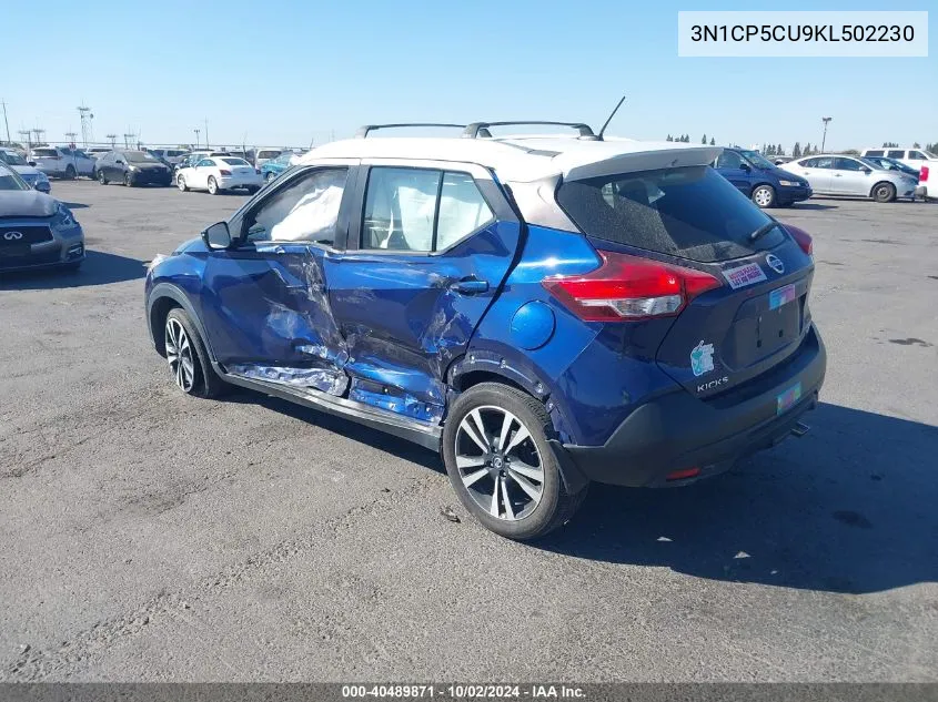 2019 Nissan Kicks Sr VIN: 3N1CP5CU9KL502230 Lot: 40489871