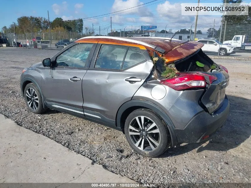 2019 Nissan Kicks Sr VIN: 3N1CP5CU0KL508952 Lot: 40495797