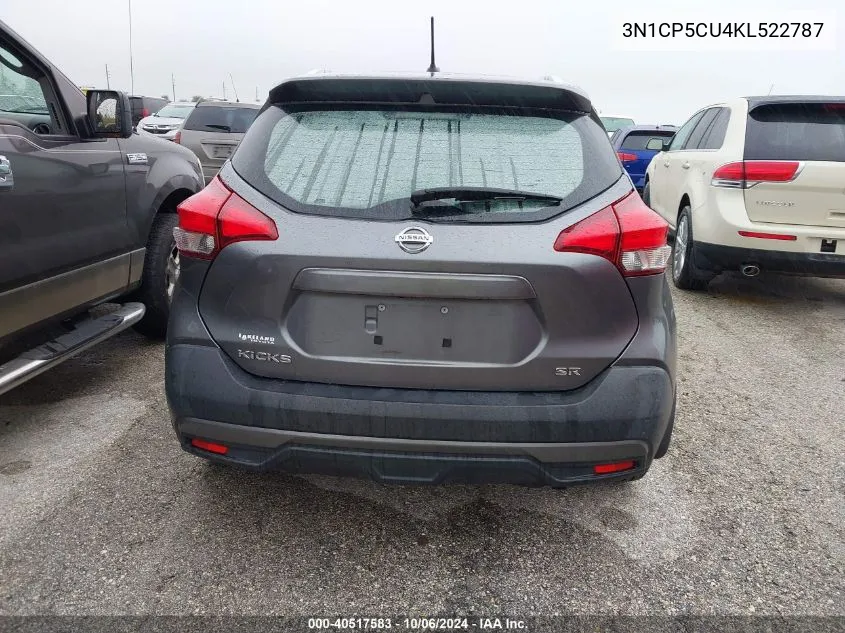 2019 Nissan Kicks S/Sr/Sv VIN: 3N1CP5CU4KL522787 Lot: 40517583