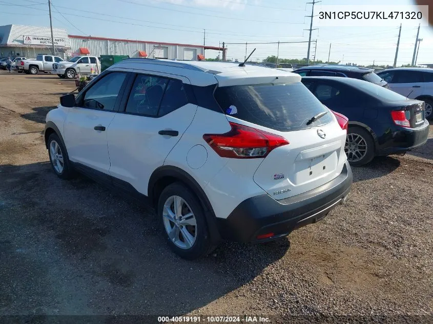 3N1CP5CU7KL471320 2019 Nissan Kicks S/Sr/Sv