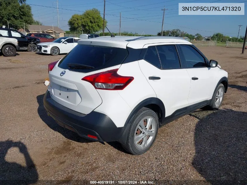 3N1CP5CU7KL471320 2019 Nissan Kicks S/Sr/Sv