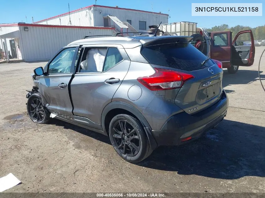 2019 Nissan Kicks Sr VIN: 3N1CP5CU1KL521158 Lot: 40535056