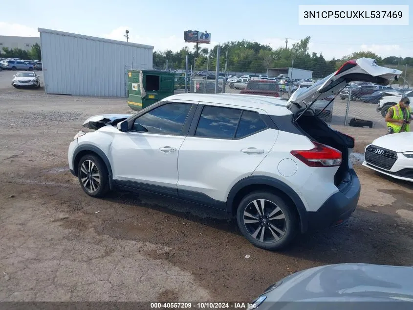 2019 Nissan Kicks Sv VIN: 3N1CP5CUXKL537469 Lot: 40557209