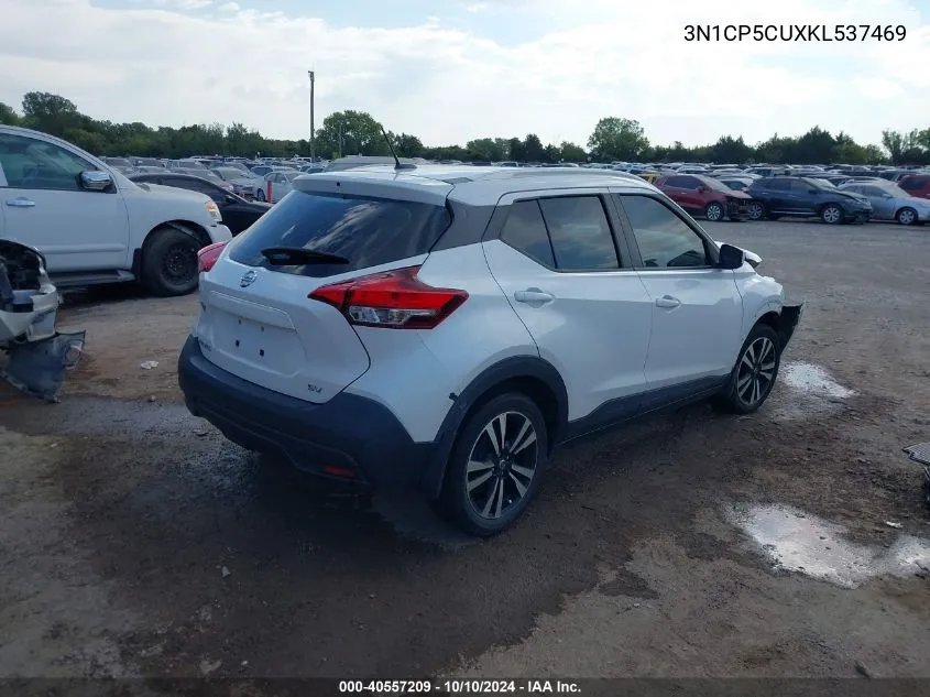 2019 Nissan Kicks Sv VIN: 3N1CP5CUXKL537469 Lot: 40557209