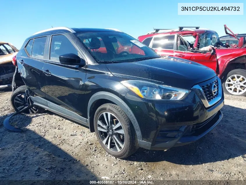 2019 Nissan Kicks Sv VIN: 3N1CP5CU2KL494732 Lot: 40559187