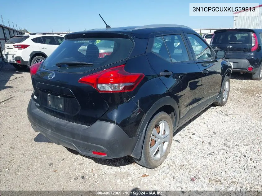 2019 Nissan Kicks S VIN: 3N1CP5CUXKL559813 Lot: 40572969