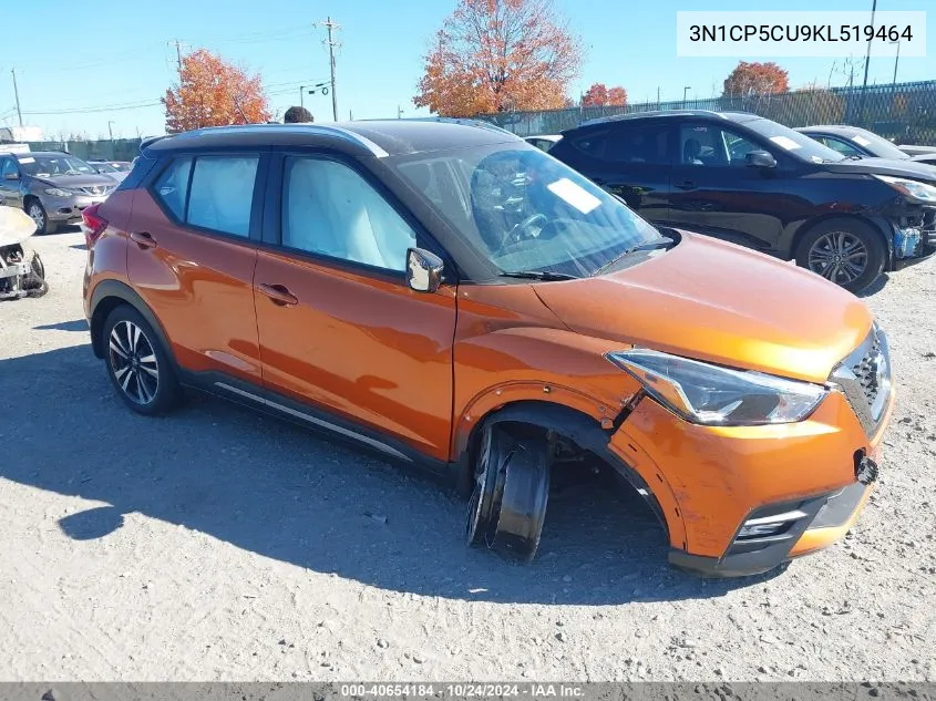 2019 Nissan Kicks Sr VIN: 3N1CP5CU9KL519464 Lot: 40654184