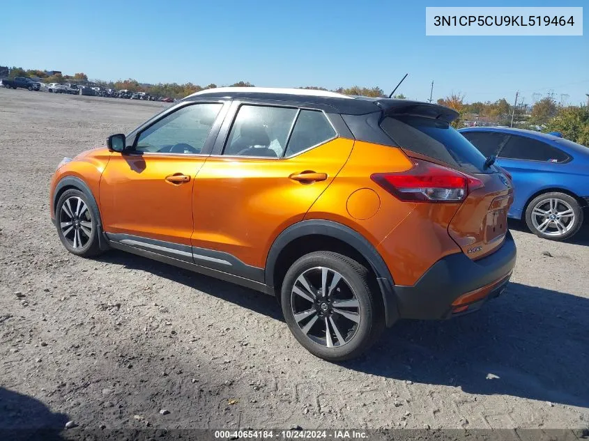 2019 Nissan Kicks Sr VIN: 3N1CP5CU9KL519464 Lot: 40654184