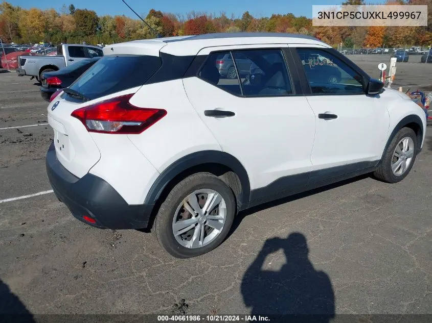 2019 Nissan Kicks S VIN: 3N1CP5CUXKL499967 Lot: 40661986