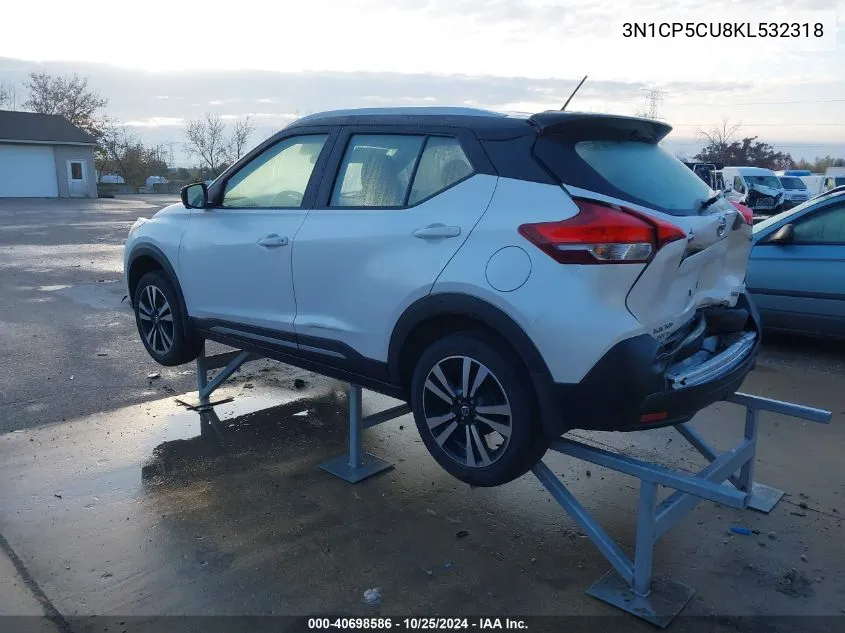 2019 Nissan Kicks Sr VIN: 3N1CP5CU8KL532318 Lot: 40698586