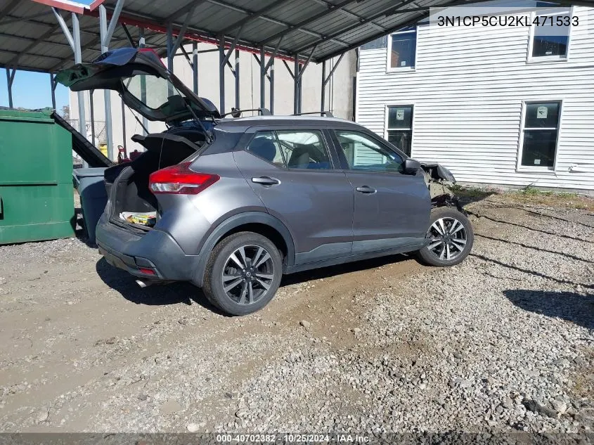 3N1CP5CU2KL471533 2019 Nissan Kicks Sv