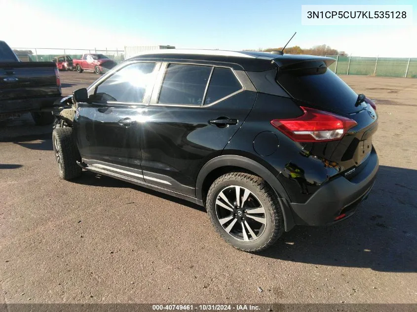 2019 Nissan Kicks Sr VIN: 3N1CP5CU7KL535128 Lot: 40749461