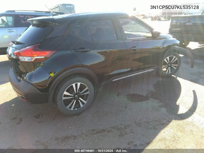 2019 Nissan Kicks Sr VIN: 3N1CP5CU7KL535128 Lot: 40749461