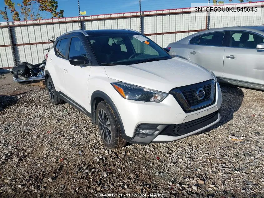 2019 Nissan Kicks Sr VIN: 3N1CP5CU0KL545645 Lot: 40812121