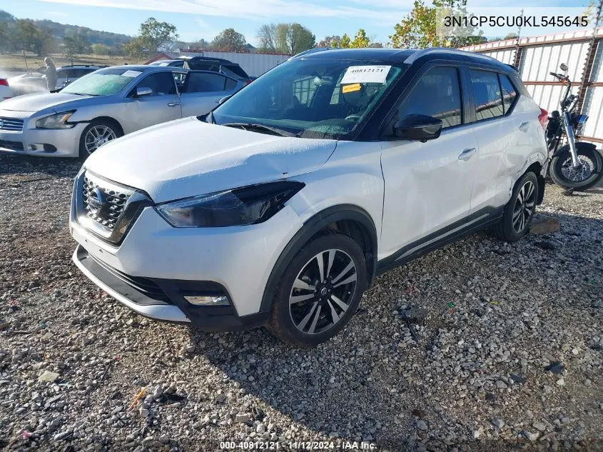 2019 Nissan Kicks Sr VIN: 3N1CP5CU0KL545645 Lot: 40812121