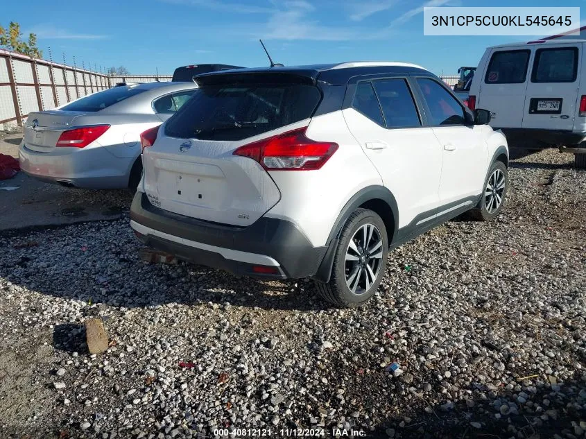 2019 Nissan Kicks Sr VIN: 3N1CP5CU0KL545645 Lot: 40812121