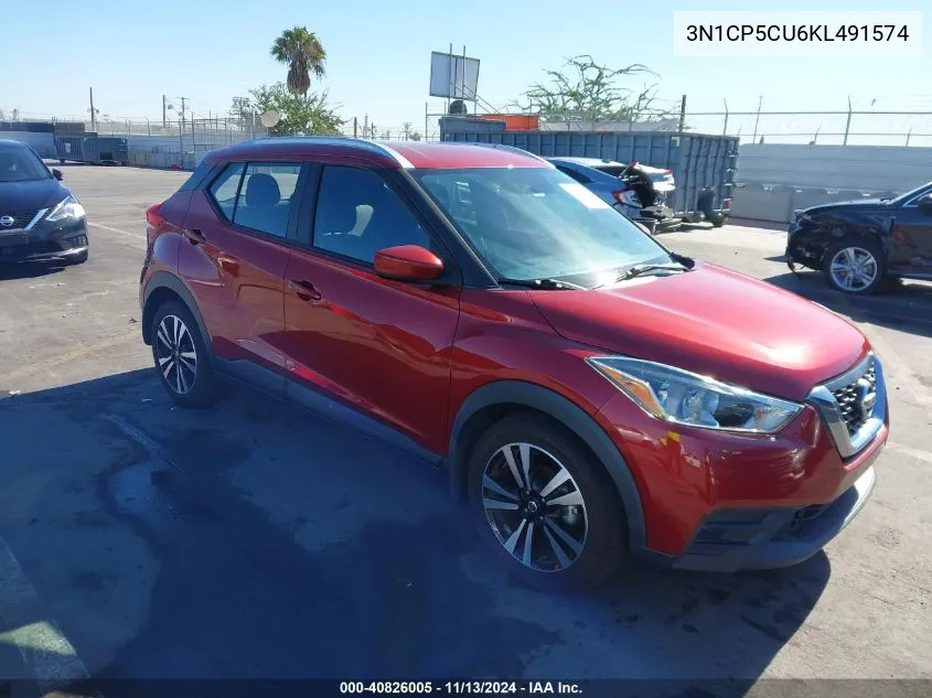 3N1CP5CU6KL491574 2019 Nissan Kicks Sv