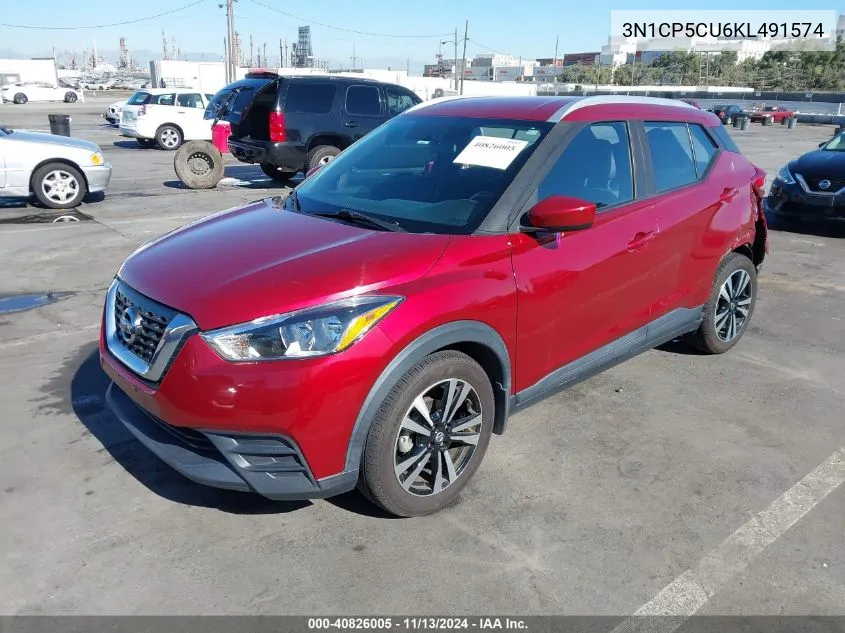 3N1CP5CU6KL491574 2019 Nissan Kicks Sv