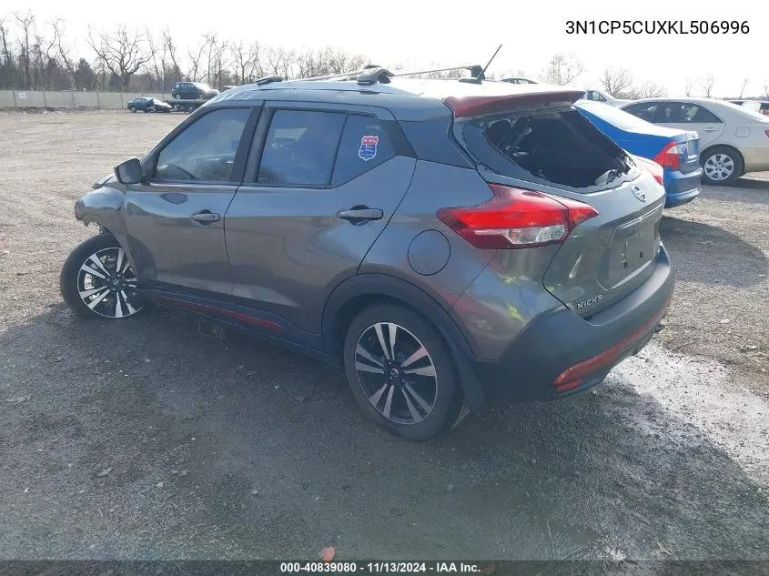 3N1CP5CUXKL506996 2019 Nissan Kicks Sv