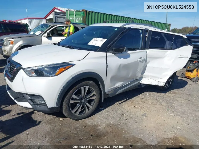 2019 Nissan Kicks Sr VIN: 3N1CP5CU0KL524553 Lot: 40853159