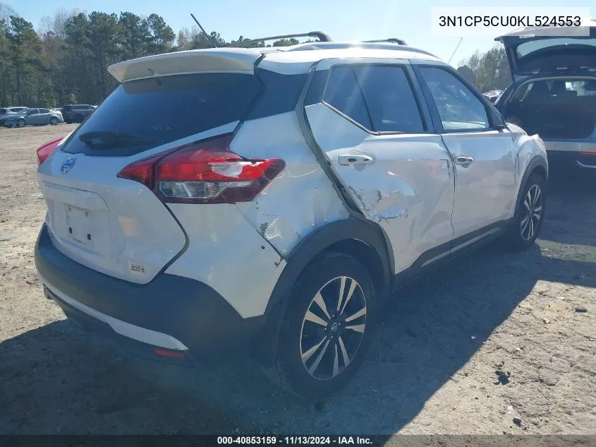 2019 Nissan Kicks Sr VIN: 3N1CP5CU0KL524553 Lot: 40853159