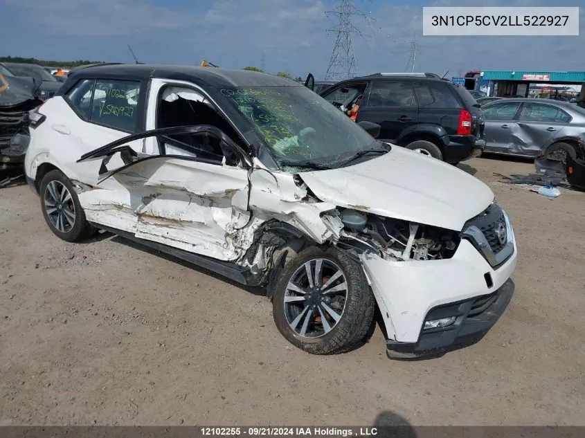 2020 Nissan Kicks VIN: 3N1CP5CV2LL522927 Lot: 12102255