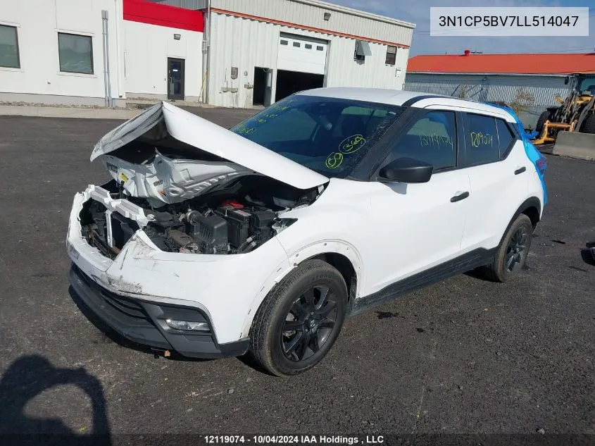 2020 Nissan Kicks VIN: 3N1CP5BV7LL514047 Lot: 12119074