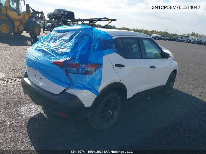 2020 Nissan Kicks VIN: 3N1CP5BV7LL514047 Lot: 12119074